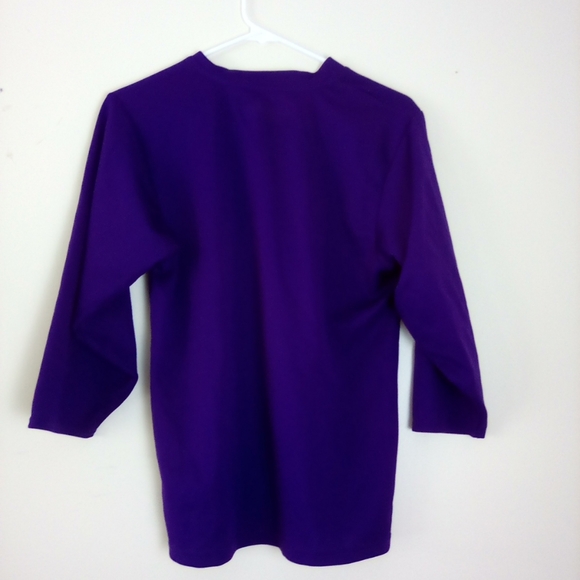 CCM Men's  YOUTH Purple Long Sleeve Shirt SIZE S/M P/M - Picture 7 of 9